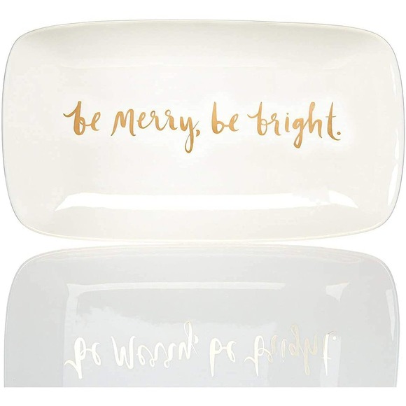 kate spade Other - Kate Spade New York Arbor Village Holiday Christmas Be Merry Hors D'Oeuvre Tray